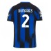 Inter Milan Denzel Dumfries #2 Domácí Dres 2023-24 Krátkým Rukávem